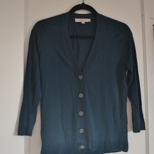 LOFT Super Soft Teal Cardigan
